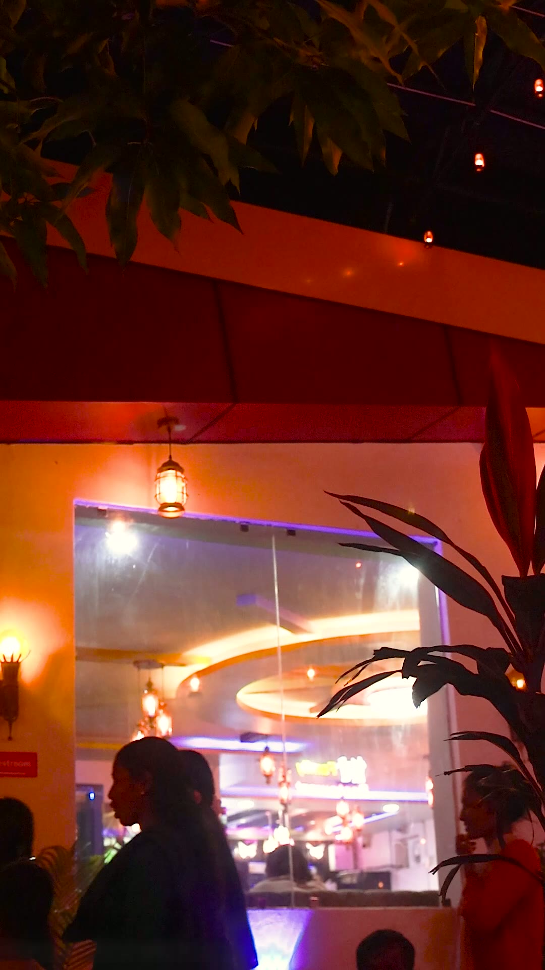 Lantern light and dinner on the terrace